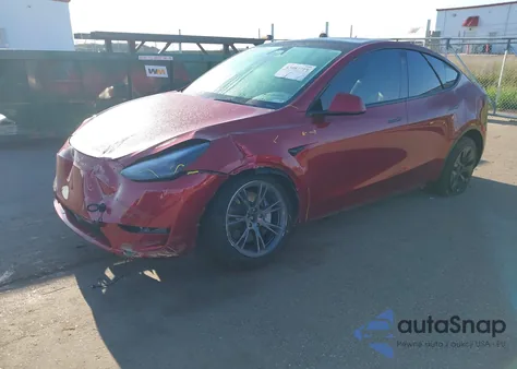 2025 Tesla Model Y Long Range Dual Motor All-Wheel Drive from USA, damaged, VIN 7SAYGDEEXSF265753